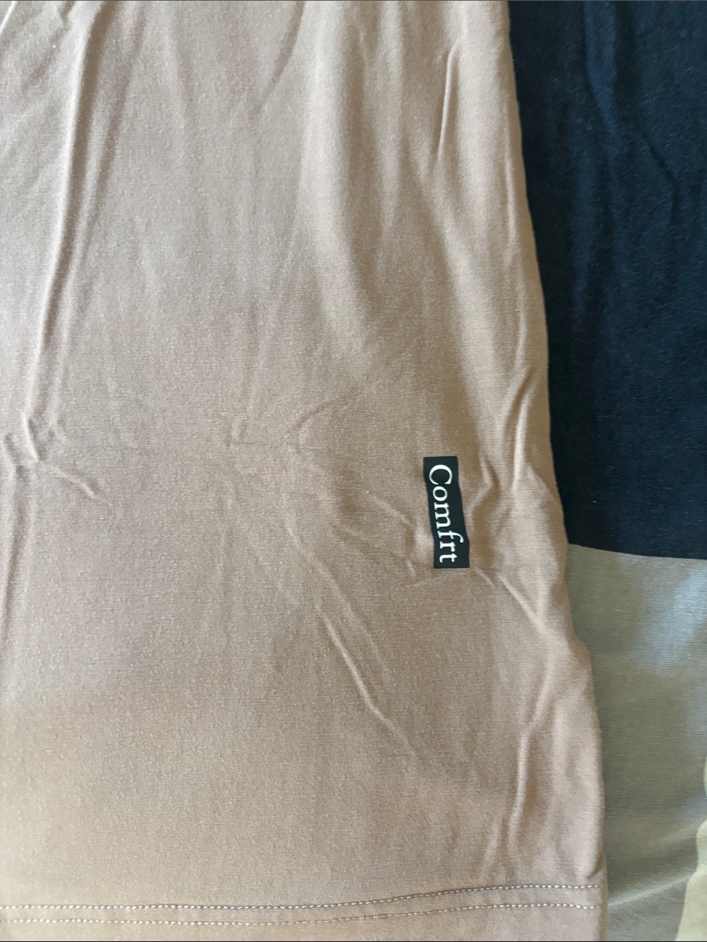 Comfrt cloud lounge Crew Neck T-Shirt - Taupe - Picture 2 of 3